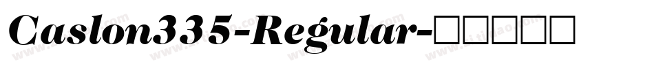 Caslon335-Regular字体转换