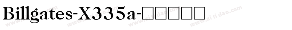 Billgates-X335a字体转换