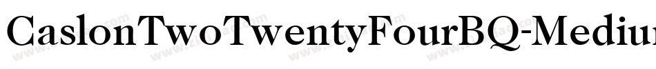 CaslonTwoTwentyFourBQ-Medium字体转换