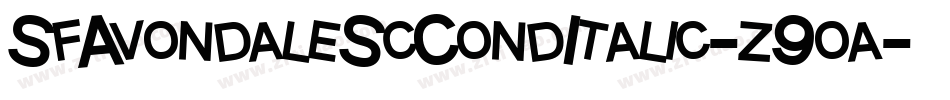 SfAvondaleScCondItalic-z9oa字体转换 SfAvondaleScCondItalic-z9oa字体转换
