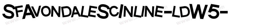 SfAvondaleScInline-ldW5字体转换