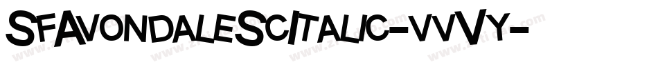 SfAvondaleScItalic-vvVy字体转换