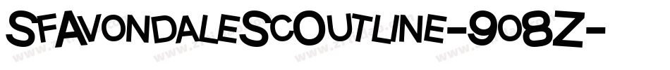 SfAvondaleScOutline-9o8Z字体转换