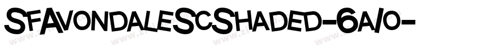 SfAvondaleScShaded-6a1o字体转换