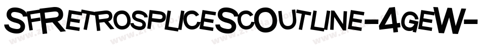 SfRetrospliceScOutline-4geW字体转换