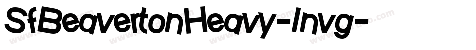 SfBeavertonHeavy-1nvg字体转换