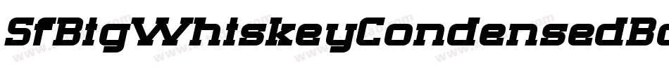 SfBigWhiskeyCondensedBold-d5wV字体转换