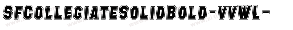SfCollegiateSolidBold-vvWL字体转换