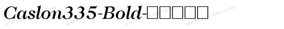 Caslon335-Bold字体转换
