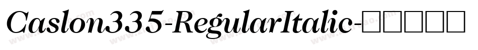 Caslon335-RegularItalic字体转换