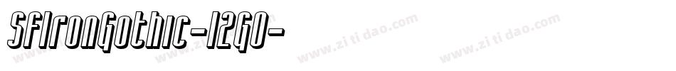 SfIronGothic-12G0字体转换