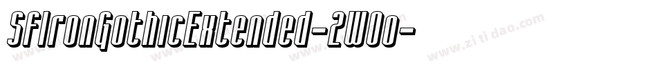 SfIronGothicExtended-2WOo字体转换