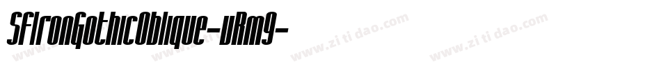 SfIronGothicOblique-vRm9字体转换