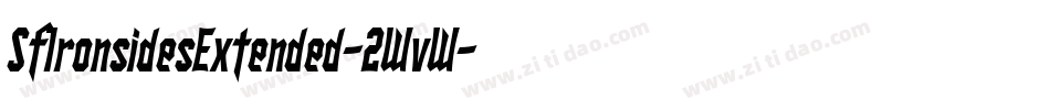 SfIronsidesExtended-2WvW字体转换 SfIronsidesExtended-2WvW字体转换