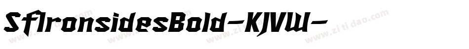 SfIronsidesBold-KJVW字体转换 SfIronsidesBold-KJVW字体转换