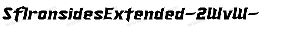 SfIronsidesExtended-2WvW字体转换 SfIronsidesExtended-2WvW字体转换