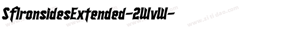 SfIronsidesExtended-2WvW字体转换 SfIronsidesExtended-2WvW字体转换