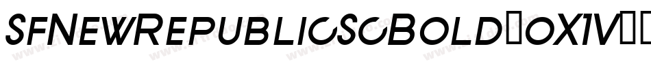 SfNewRepublicScBold-oX1V字体转换 SfNewRepublicScBold-oX1V字体转换
