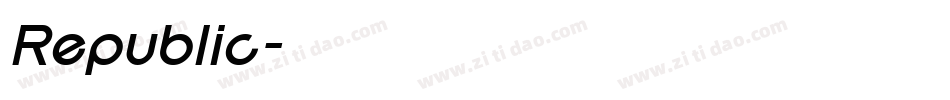 Republic字体转换