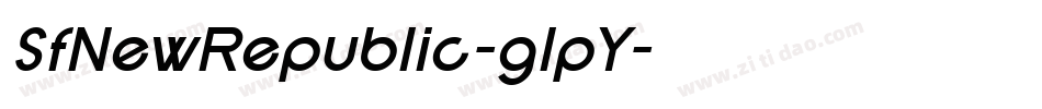 SfNewRepublic-glpY字体转换 SfNewRepublic-glpY字体转换