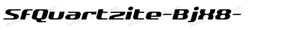 SfQuartzite-BjX8字体转换