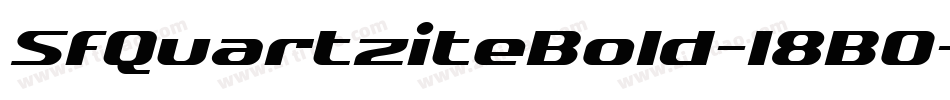 SfQuartziteBold-l8B0字体转换
