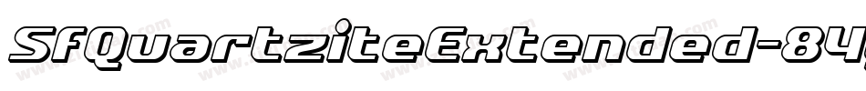 SfQuartziteExtended-84gJ字体转换