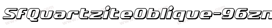 SfQuartziteOblique-96zn字体转换