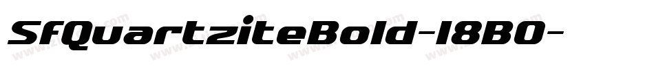 SfQuartziteBold-l8B0字体转换