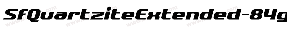 SfQuartziteExtended-84gJ字体转换