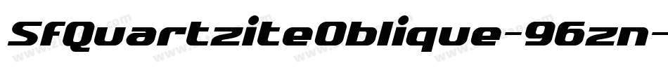 SfQuartziteOblique-96zn字体转换
