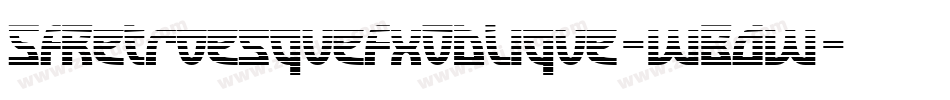 SfRetroesqueFxOblique-wBdw字体转换 SfRetroesqueFxOblique-wBdw字体转换