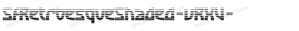 SfRetroesqueShaded-vRX4字体转换