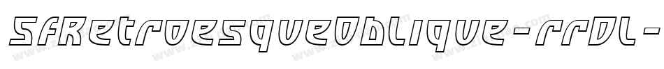 SfRetroesqueOblique-rrDL字体转换