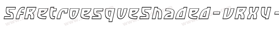 SfRetroesqueShaded-vRX4字体转换