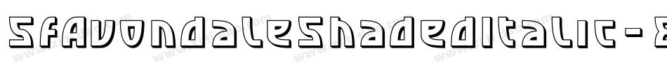 SfAvondaleShadedItalic-8eWZ字体转换 SfAvondaleShadedItalic-8eWZ字体转换