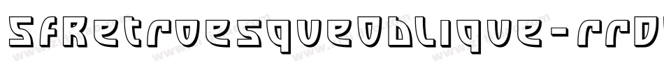 SfRetroesqueOblique-rrDL字体转换