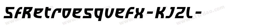 SfRetroesqueFx-KJZl字体转换