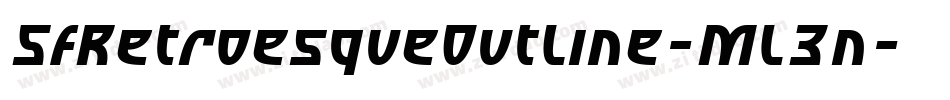 SfRetroesqueOutline-ML3n字体转换