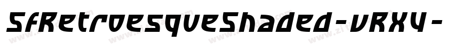 SfRetroesqueShaded-vRX4字体转换