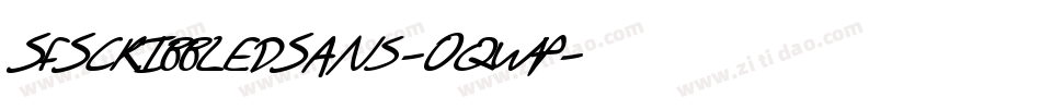 SfScribbledSans-Oqwp字体转换 SfScribbledSans-Oqwp字体转换