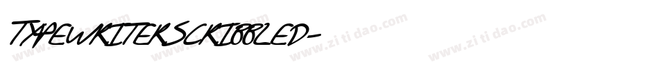 TypewriterScribbled字体转换