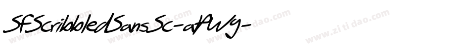 SfScribbledSansSc-aPWg字体转换 SfScribbledSansSc-aPWg字体转换
