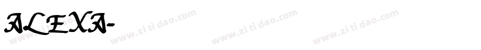 ALEXA字体转换