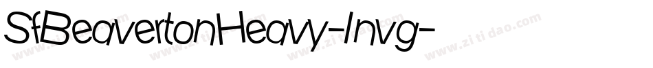 SfBeavertonHeavy-1nvg字体转换