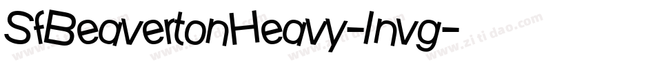 SfBeavertonHeavy-1nvg字体转换