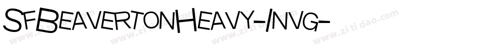 SfBeavertonHeavy-1nvg字体转换