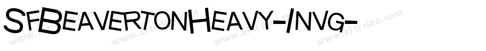 SfBeavertonHeavy-1nvg字体转换