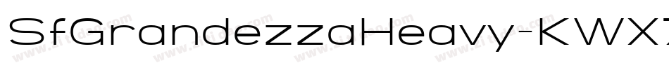 SfGrandezzaHeavy-KWX7字体转换