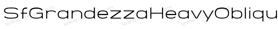 SfGrandezzaHeavyOblique-r467字体转换